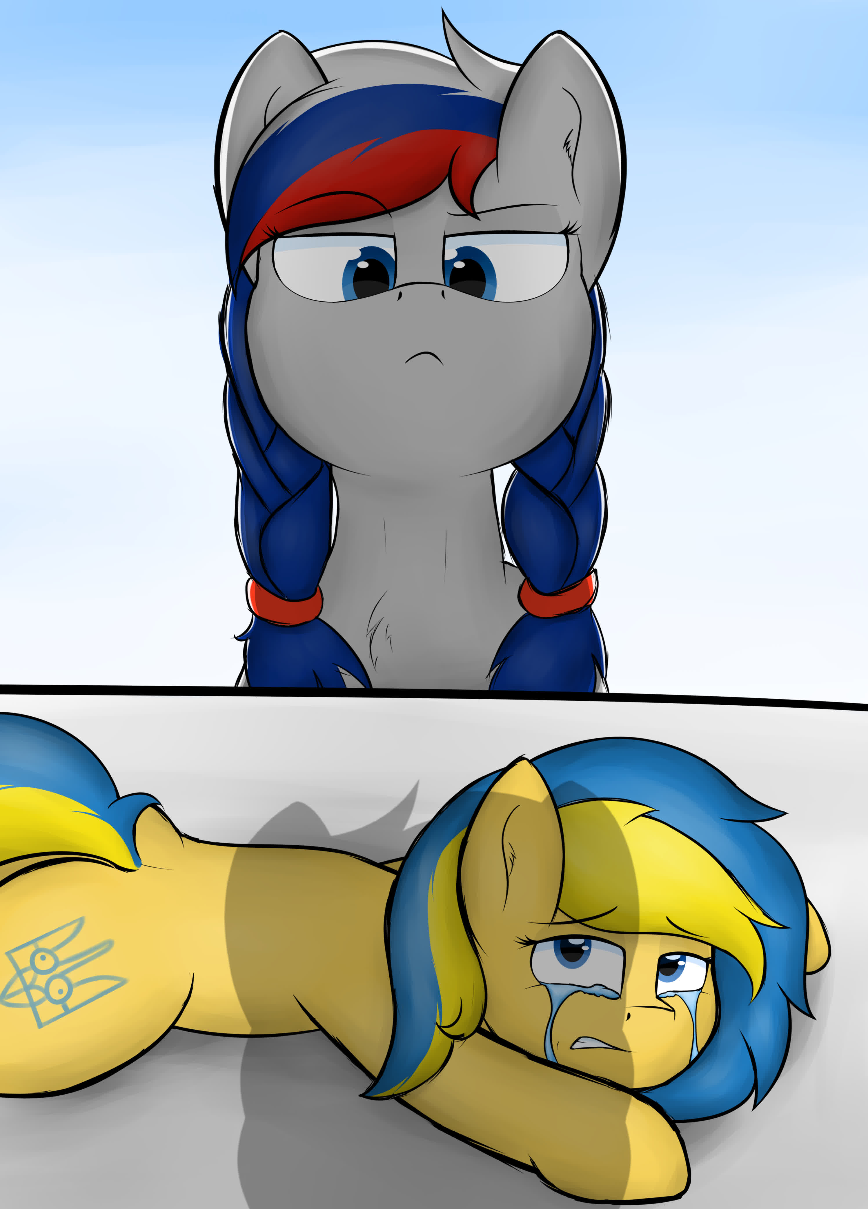 Russia pony about to beat the shit out of Ukraine pony